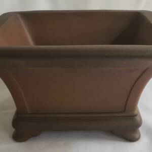 Unglazed Semi-Cascade Bonsai Pot - 310mm
