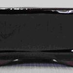 Glazed Dark Brown Rectangular Bonsai Pot - 6"