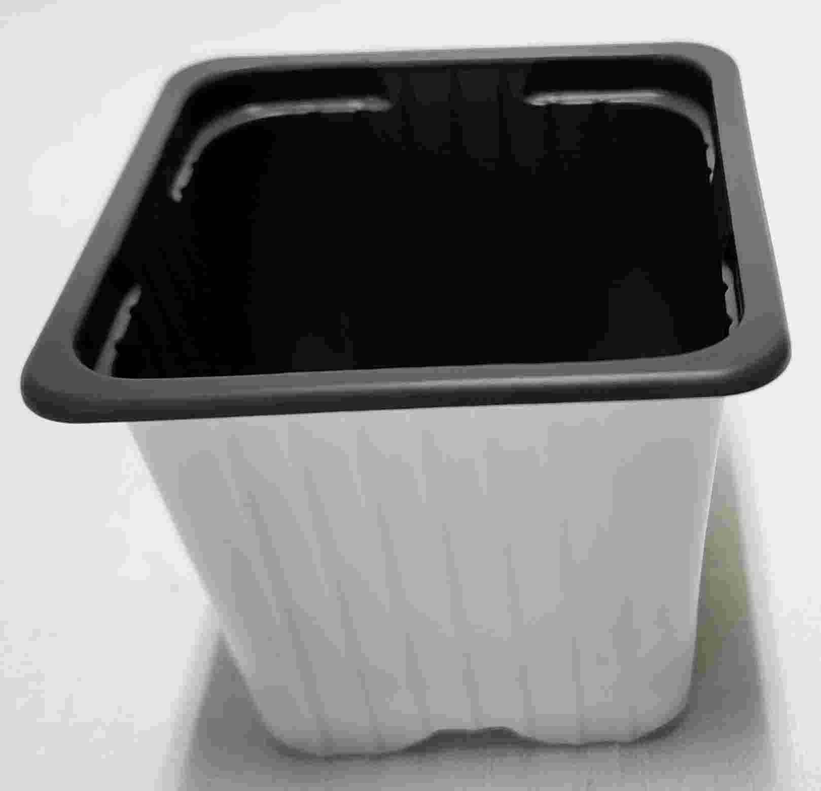 Plastic seedling pots - 7 x 7 x 6 cm - White - Image 3