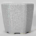 Glazed White High Quality Bonsai Pot