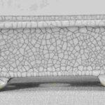 Glazed White High Quality Bonsai Pot