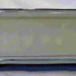 Glaze White Rectangular Bonsai Pot - 10"